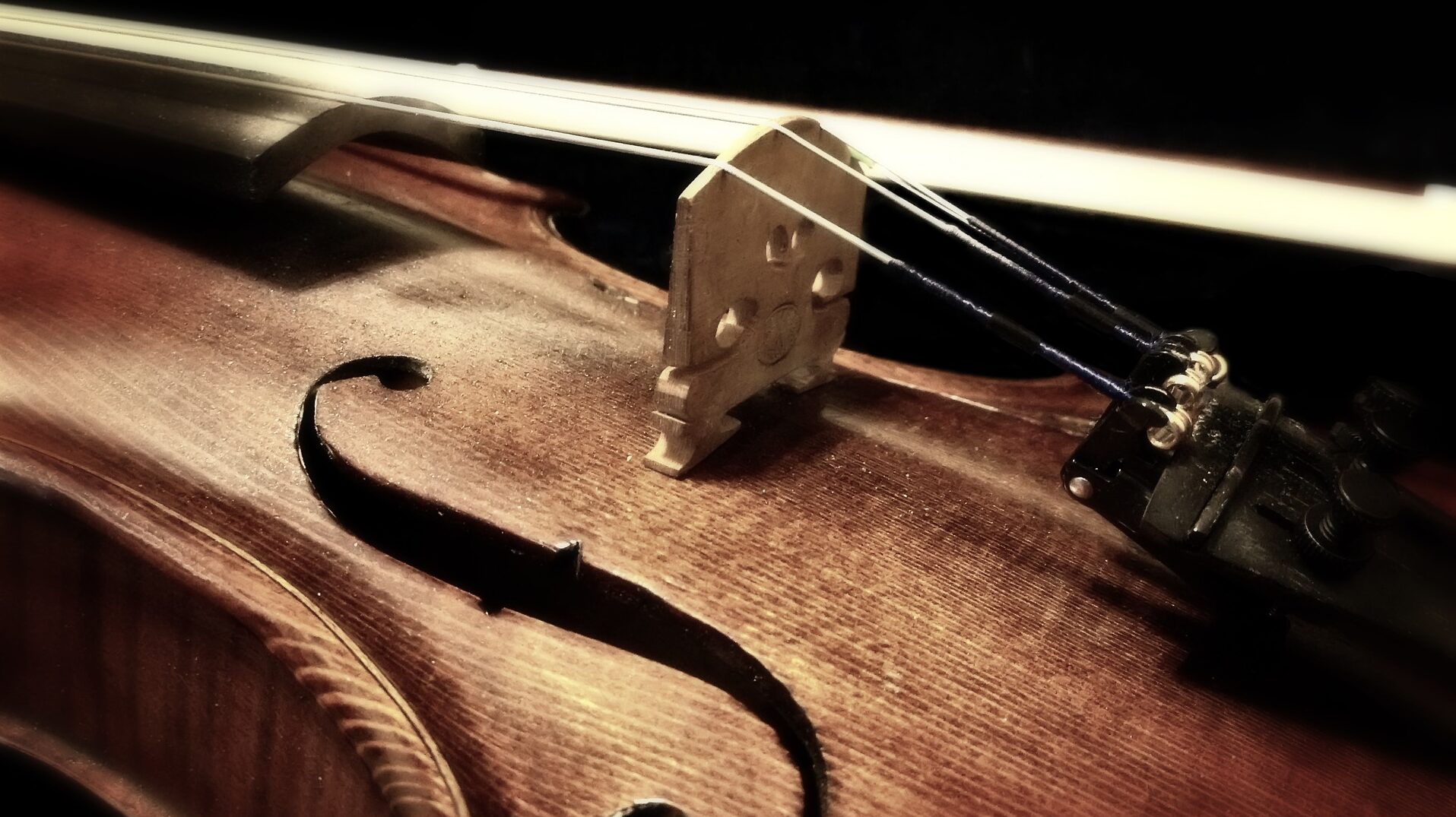 Nahaufnahme einer Geige
